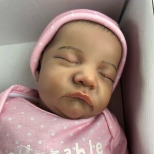 Aori Lifelike Reborn Black Baby Girl Doll 18-Inch Realistic African American